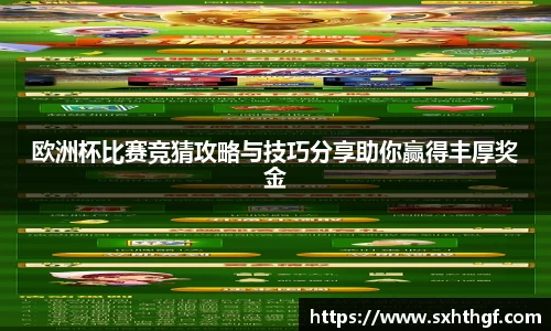 欧洲杯比赛竞猜攻略与技巧分享助你赢得丰厚奖金